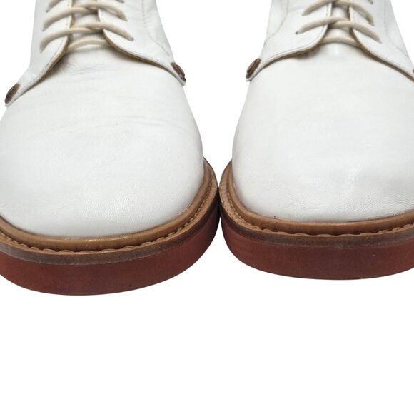 Paciotti 308 Madison Mens 11 / 10 UK White Leather Derby Dress Casual Oxfords - Picture 9 of 10